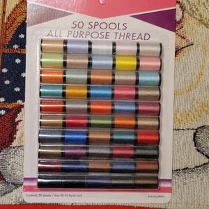 50-10 Yard Spools of Assorted Thread